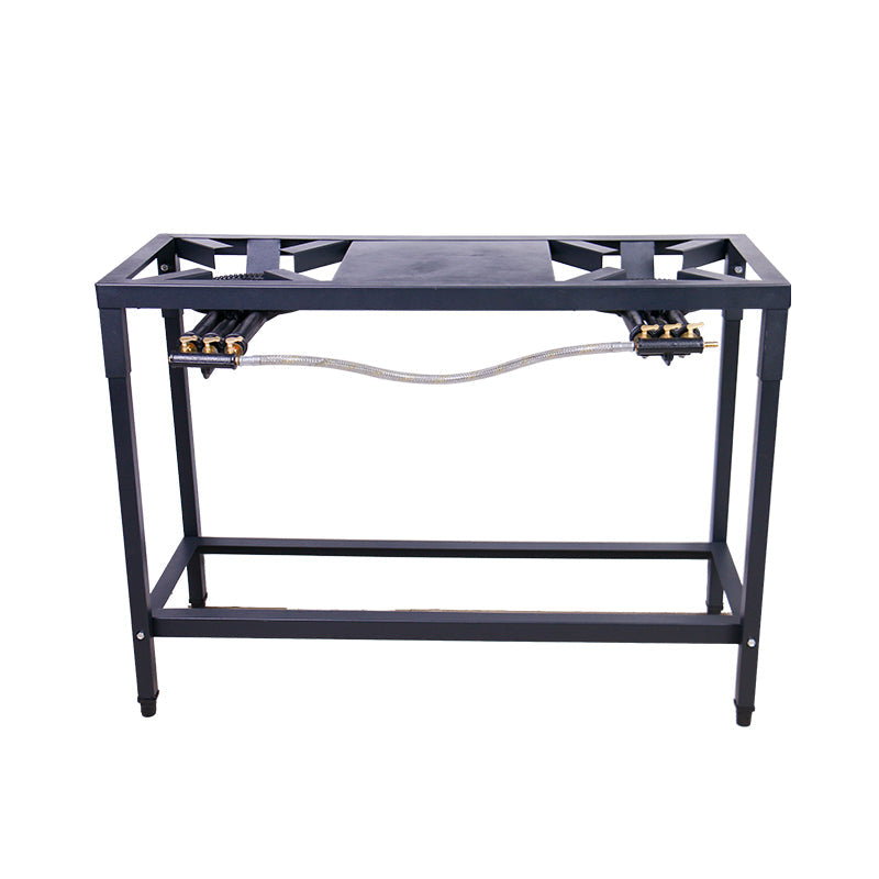 Estufa de Hierro Industrial con Patas 2 Quemadores de 3 Llaves a Gas HS-GB07G-02 2x2. Reverbero. Selecto