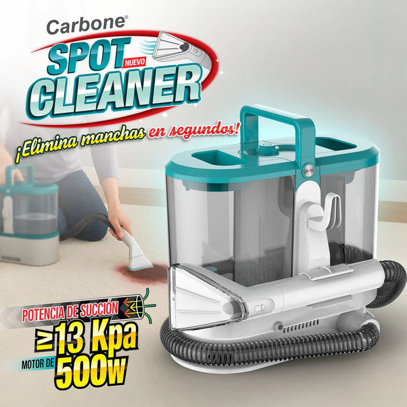 Aspiradora De Agua Spot Cleaner Limpieza De Alfombras Y Tapicería. Portátil, 500W, 120 V, 60 Hz, 1.8 L, Poder De Succión 13 Kpa. Incluye Dos Escobillas. Quita Manchas SPTC500W CARBONE
