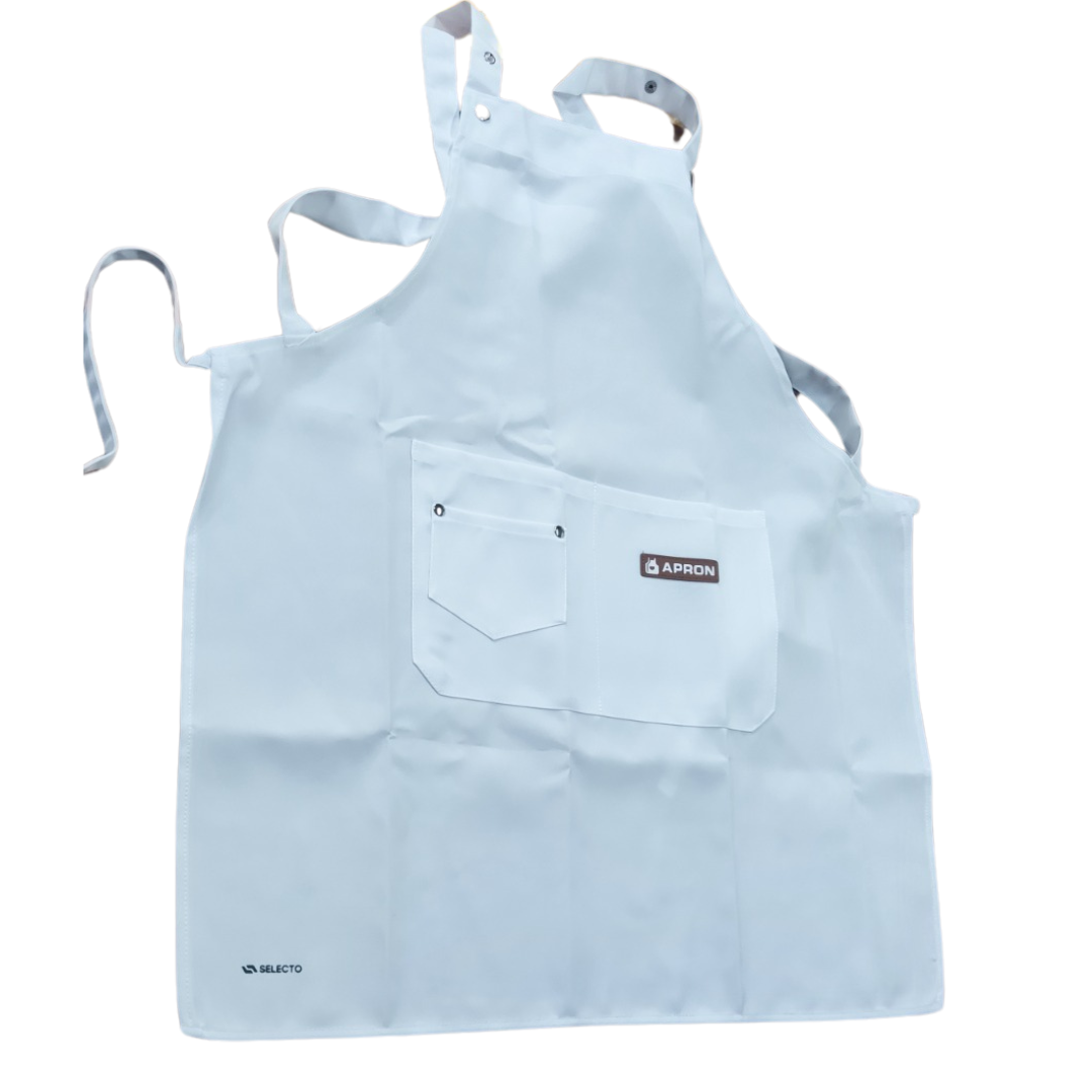 Delantal de Canvas Blanco 74x67cm HVB20032 Selecto