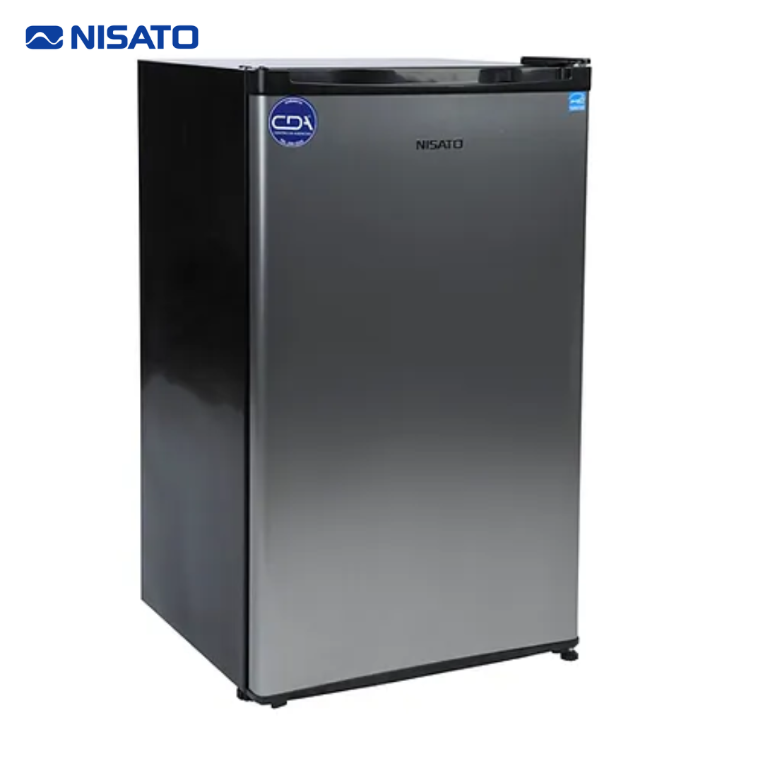 Refrigeradora Mini Bar Frost 3.18P3/90L Acero Inoxidable Nisato NRF-103FSSML NISATO