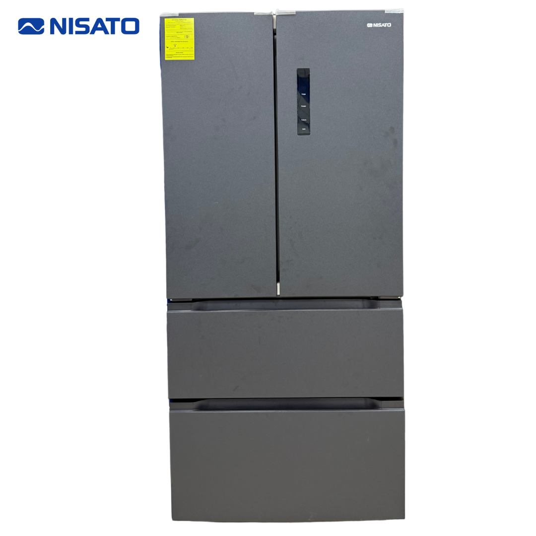 Refrigeradora French Door No Frost 490L de Acero Inoxidable Nisato NRF-878FD2BMSK NISATO