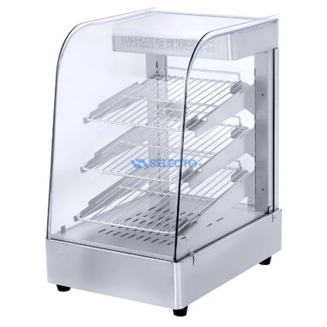 Vitrina Calentador de Acero Inoxidable Eléctrica 350*455*580mm HW-861 Selecto