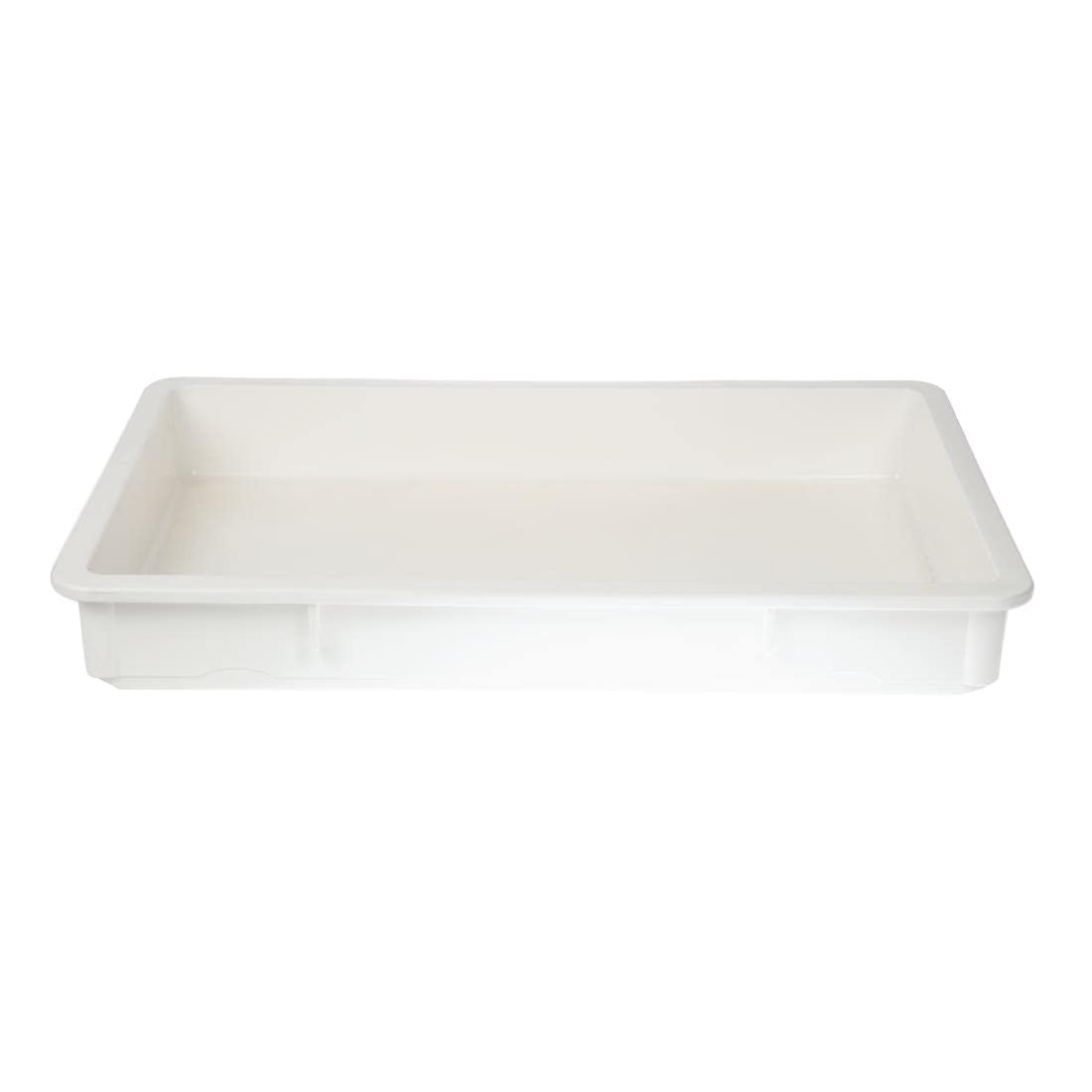 Bandeja Plástica para Fermentar Masa de Pizza Blanco 655*455*80mm HVB-DB180 Selecto