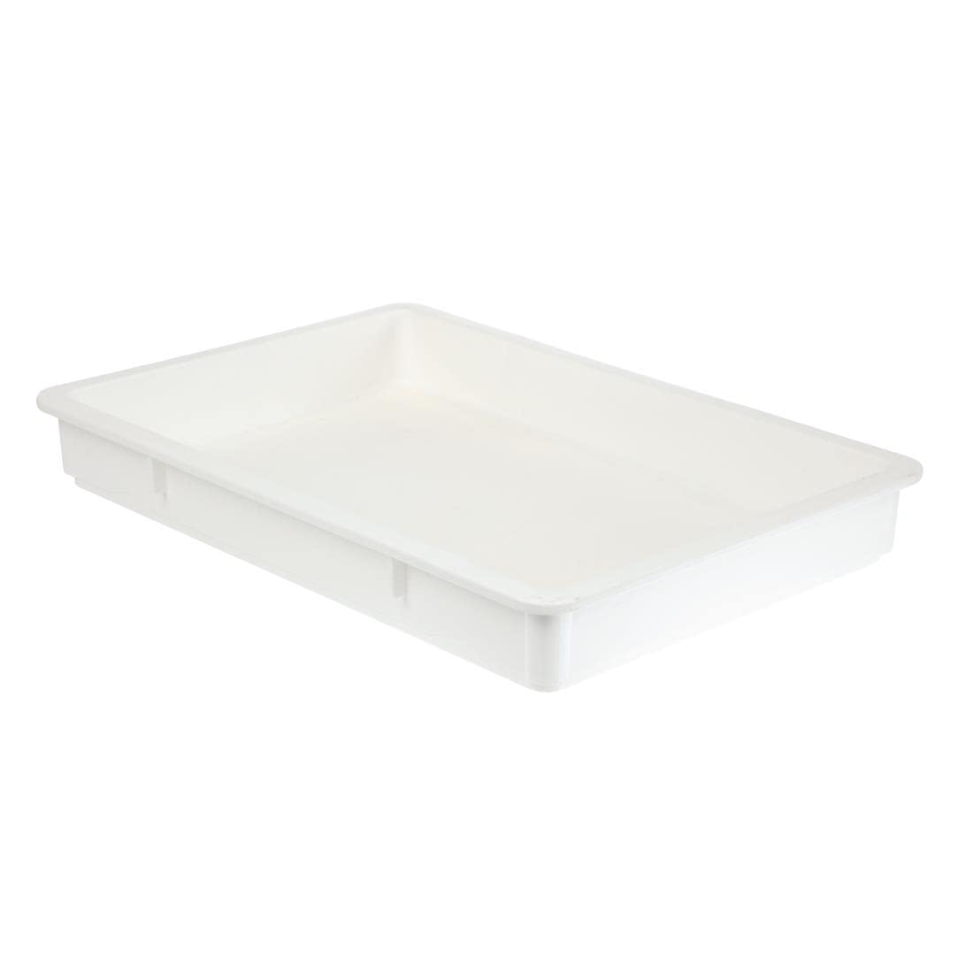 Bandeja Plástica para Fermentar Masa de Pizza Blanco 655*455*80mm HVB-DB180 Selecto