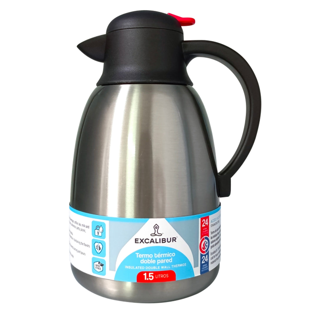 Jarra Térmica de Acero Inoxidable 1500ml Excalibur A164-VB2206 EXCALIBUR
