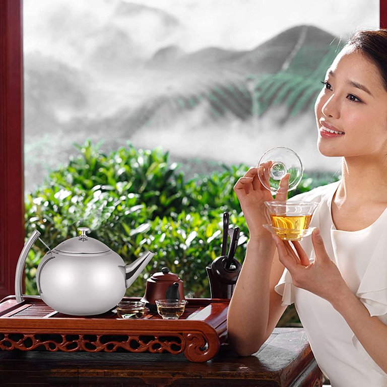 Tetera de Acero Inoxidable 2.0L 18cm Silver