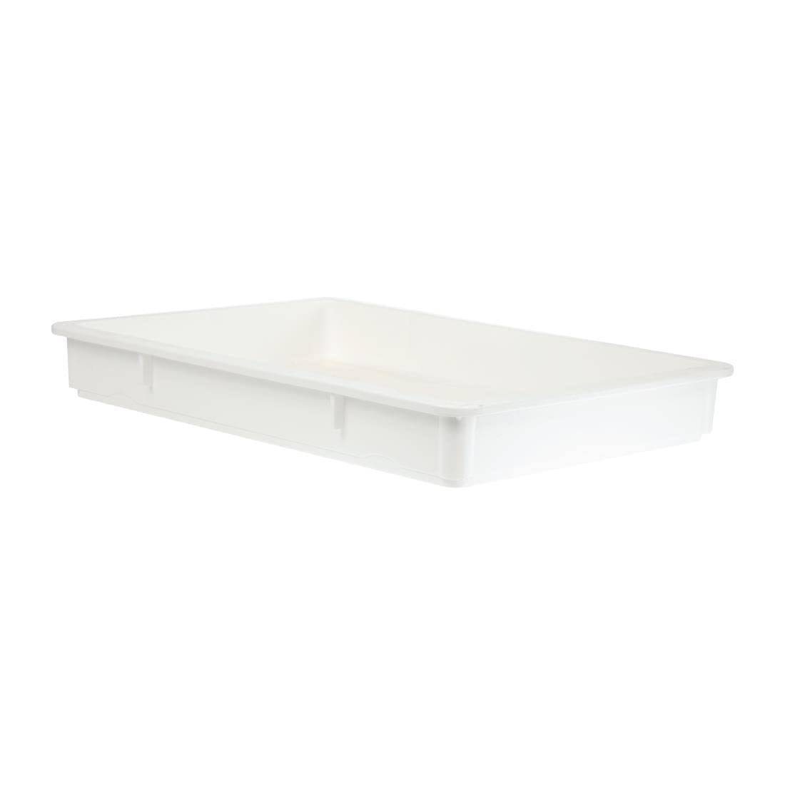 Bandeja Plástica para Fermentar Masa de Pizza Blanco 655*455*80mm HVB-DB180 Selecto