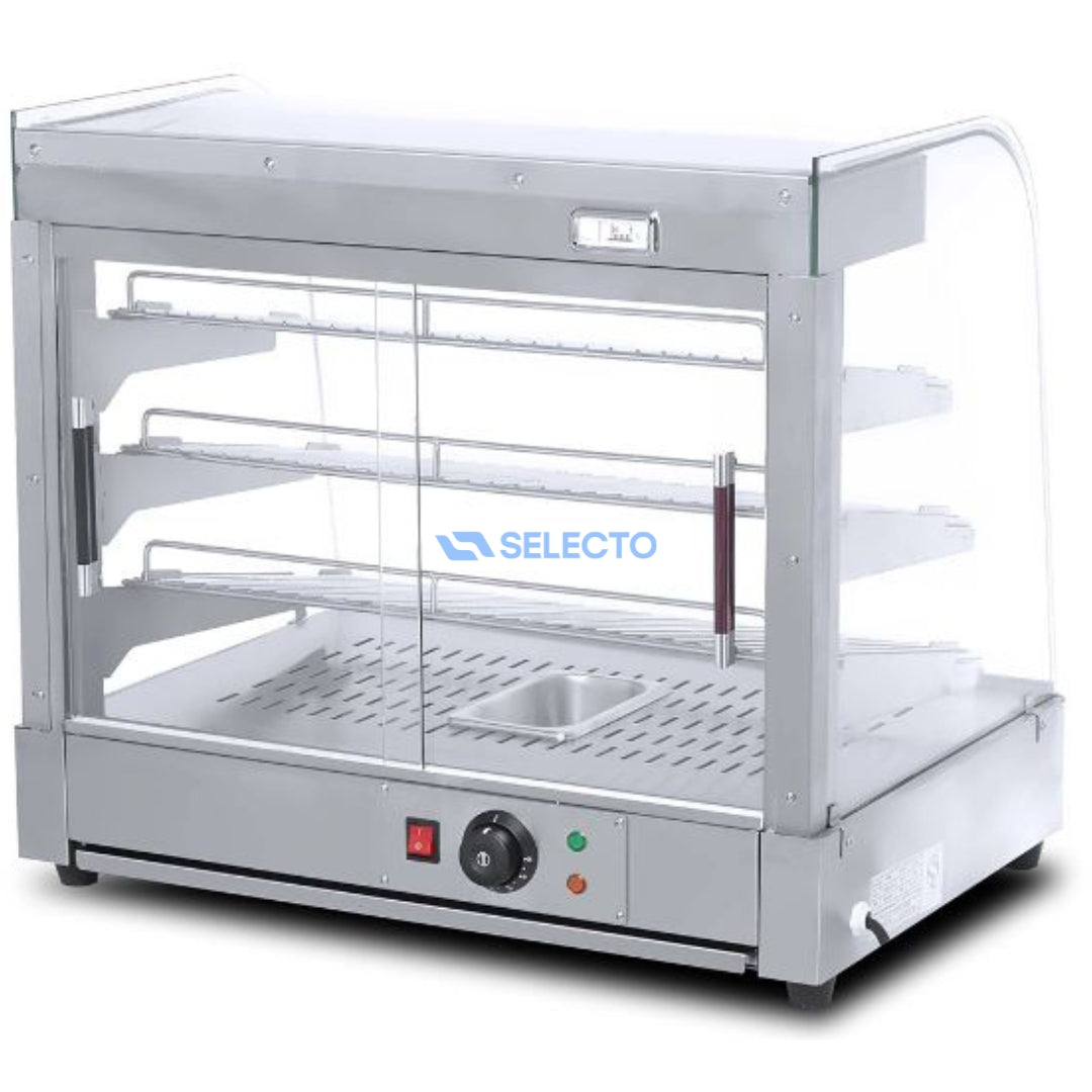 Vitrina Calentador de Acero Inoxidable Eléctrica 110V/60Hz HW-862 Selecto