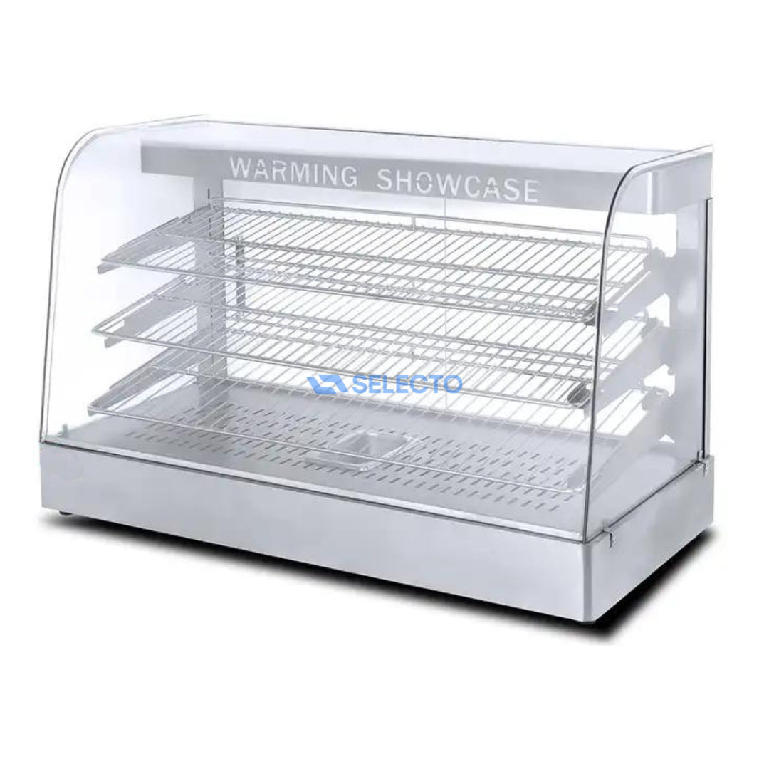 Vitrina Calentador de Acero Inoxidable Eléctrica 900*455*580mm HW-863 Selecto