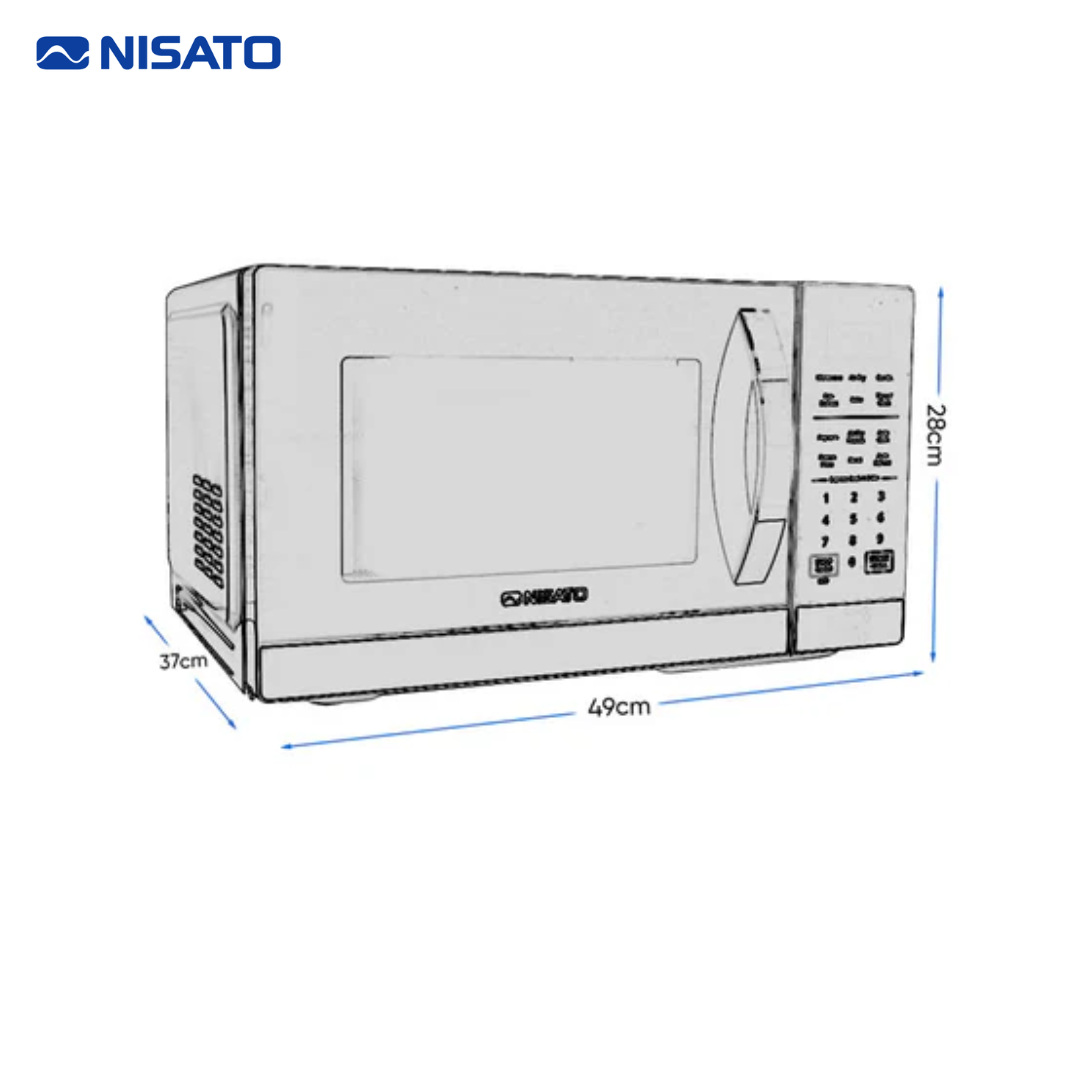 Microonda con Freidora de Aire 1.0P3/30L Nisato NMW-30LAFSDM
