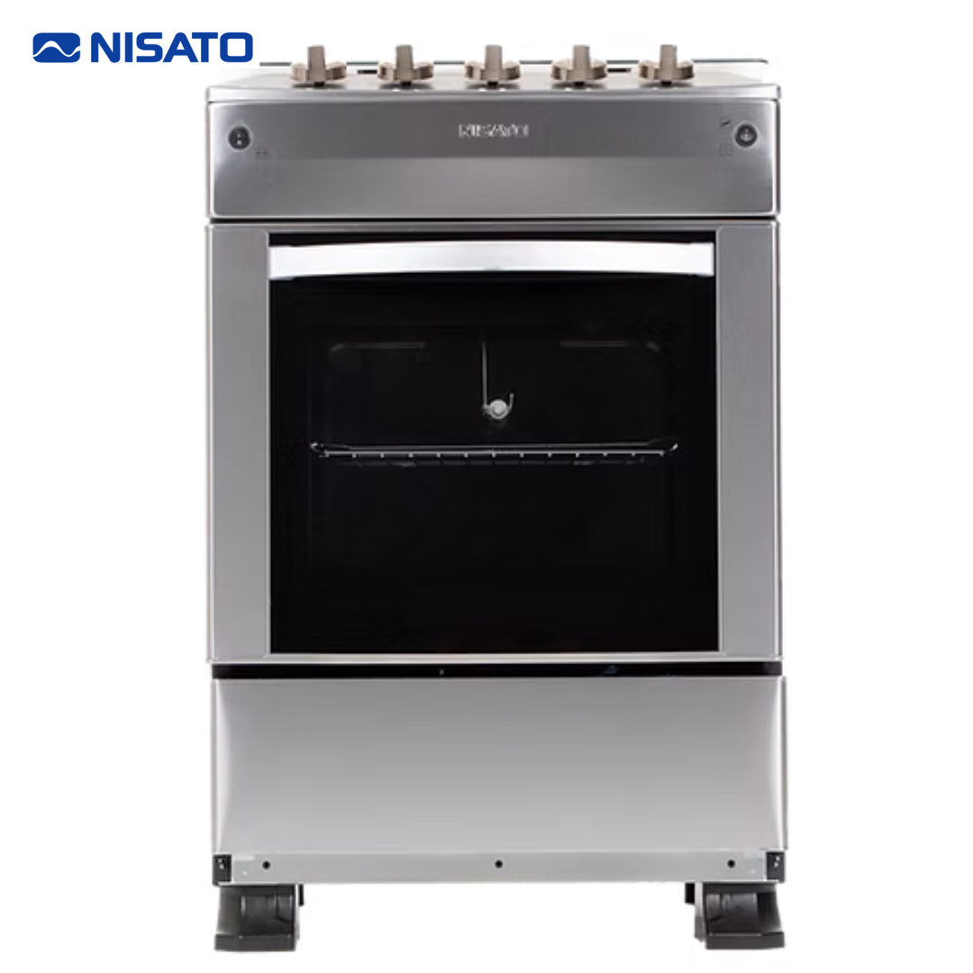 Estufa con Horno de 24" 4 Quemadores Acero Inoxidable Nisato NPX-6064TLEPHFM (A) NISATO
