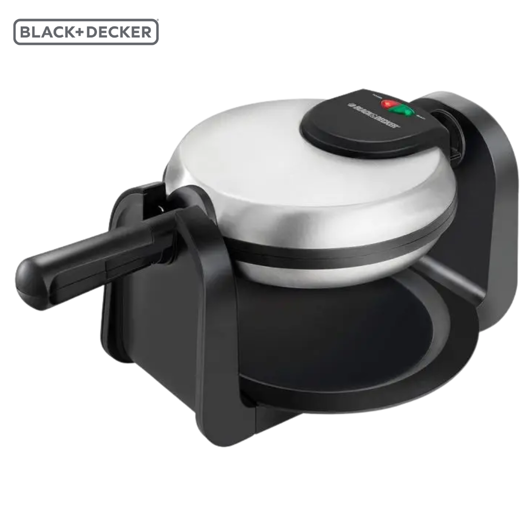 Waflera Giratoria Eléctrica Black and Decker WM1404S-LA Waffles. Wafle. Wafflera BLACK + DECKER