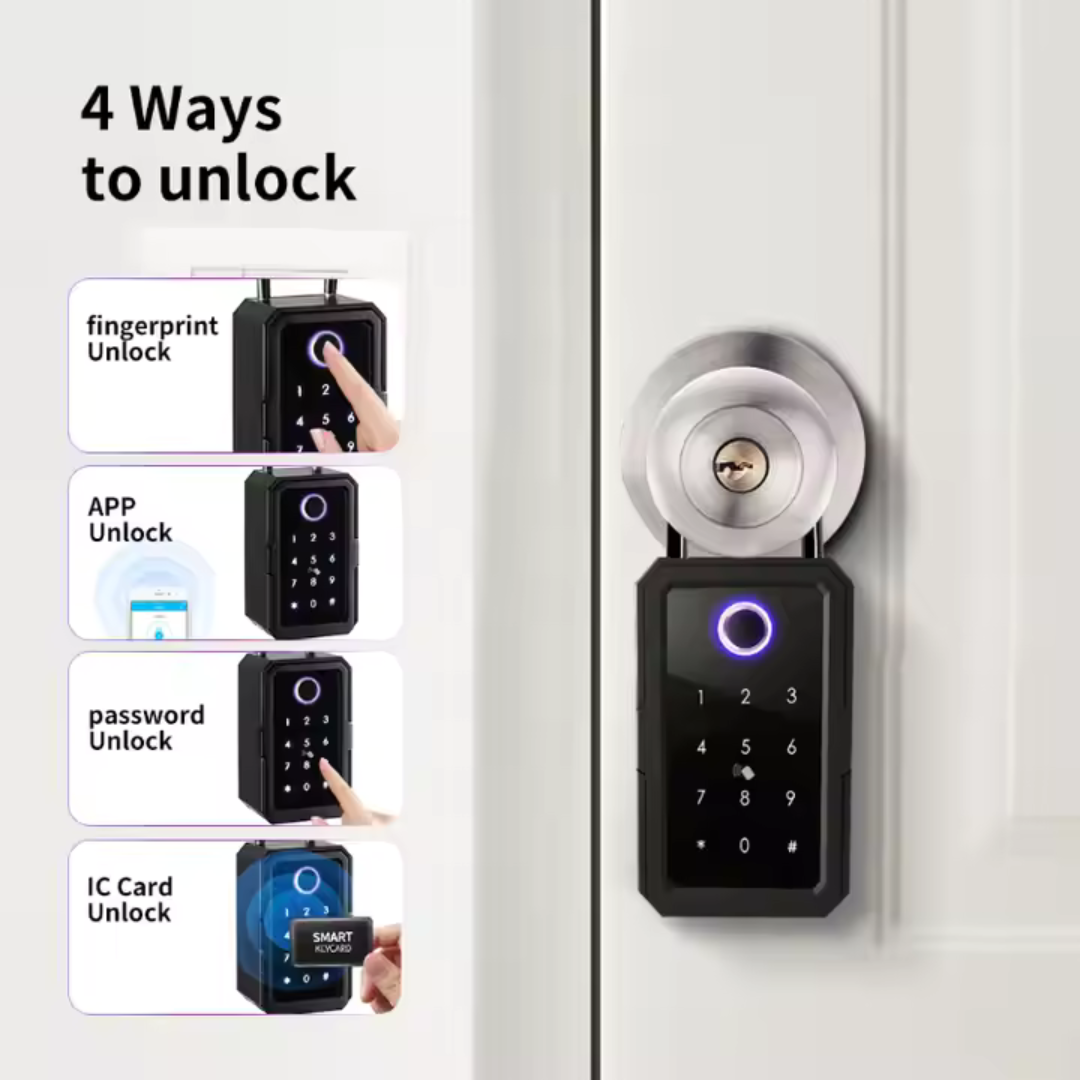 Caja de Seguridad Inteligente para Llaves Resistente al Agua Funciona con Tuya Smart K3F Selecto