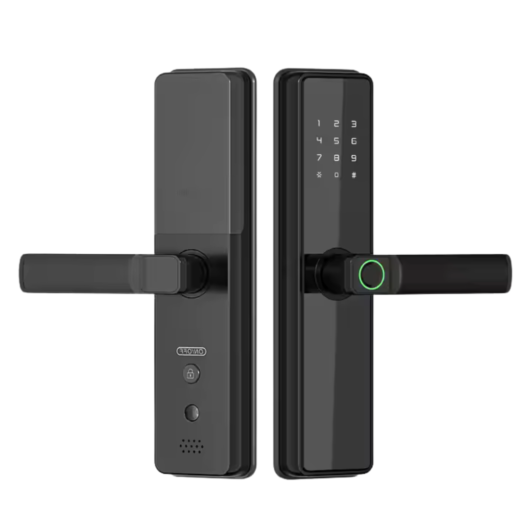 Cerradura Inteligente 5 Modos de Desbloqueo Negro Compatible con Tuya Smart App B2-TUYA