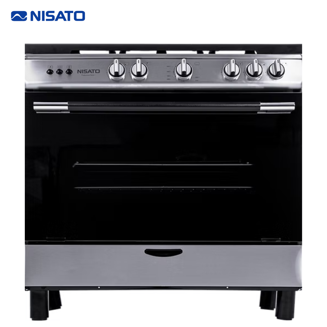Estufa con Horno de 36" 5 Quemadores en Acero Inoxidable Nisato NPX-9061TV (A) NISATO