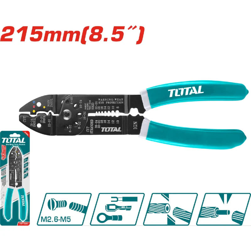 Pelacables Pinza 8.5" Para Cables Eléctricos Total THT15851 TOTAL