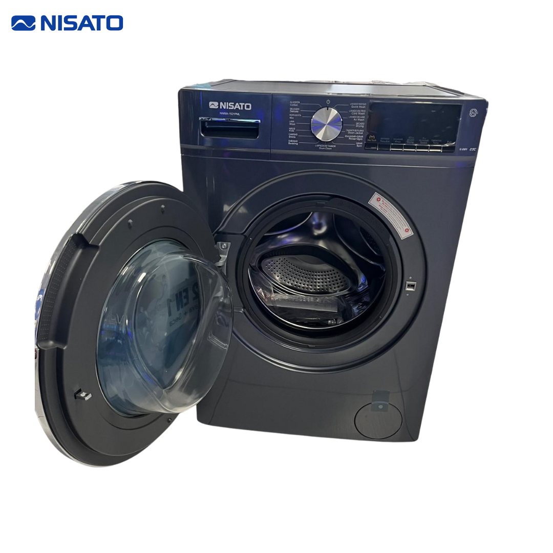 Lavadora y Secadora 2en1 Automática 15kg Nisato NWMA-1521PML