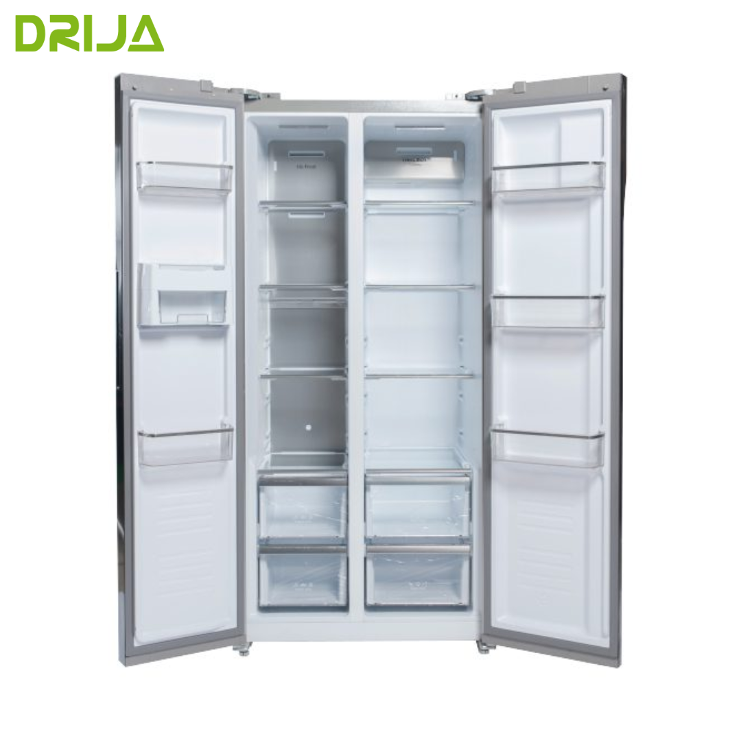 (POR PEDIDO) Refrigeradora Side By Side Vidrio Templado Azul 15.4P3/435L Inverter MIRROR Drija DRIJA