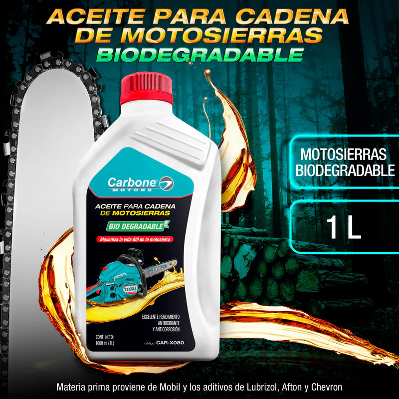 Aceite Para Cadena De Motosierras Biodegradable 1 Litro CARBONE CAR-X080