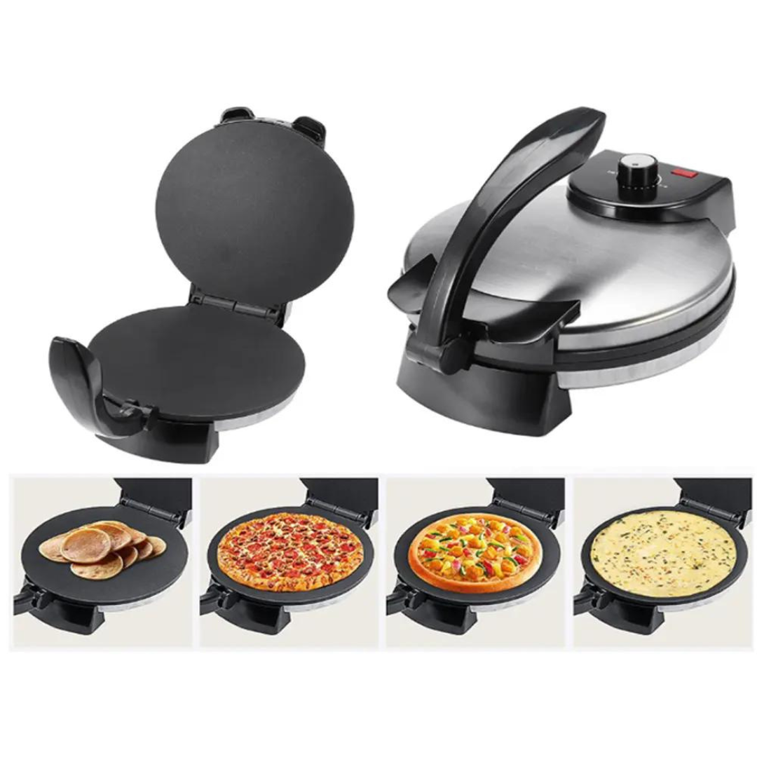 Tortillera de 10" Eléctrica 1100W MX-5005SA Prensa para tortilla. Tacos. Selecto