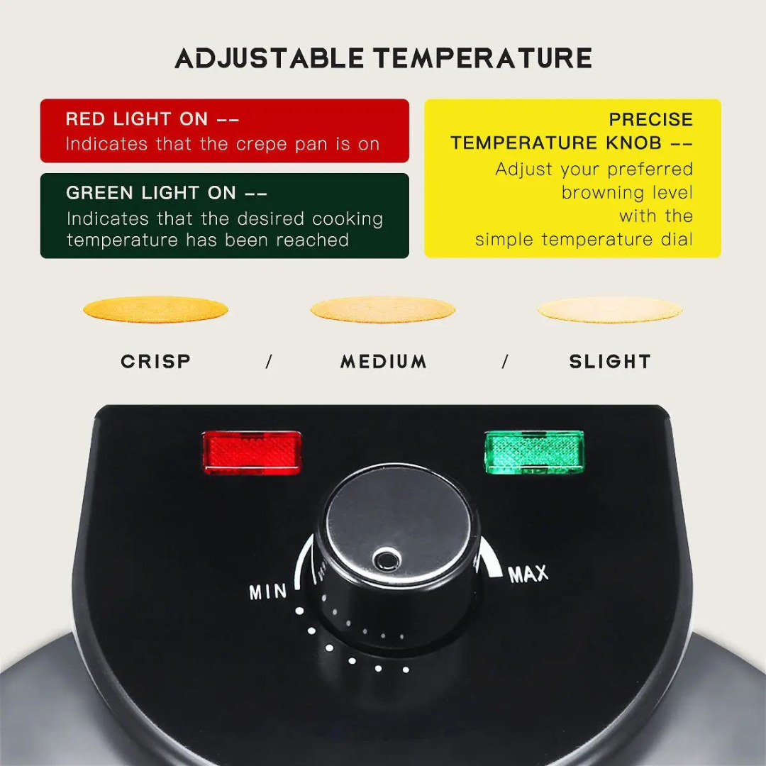 Tortillera de 10" Eléctrica 1100W MX-5005SA Prensa para tortilla. Tacos. Selecto