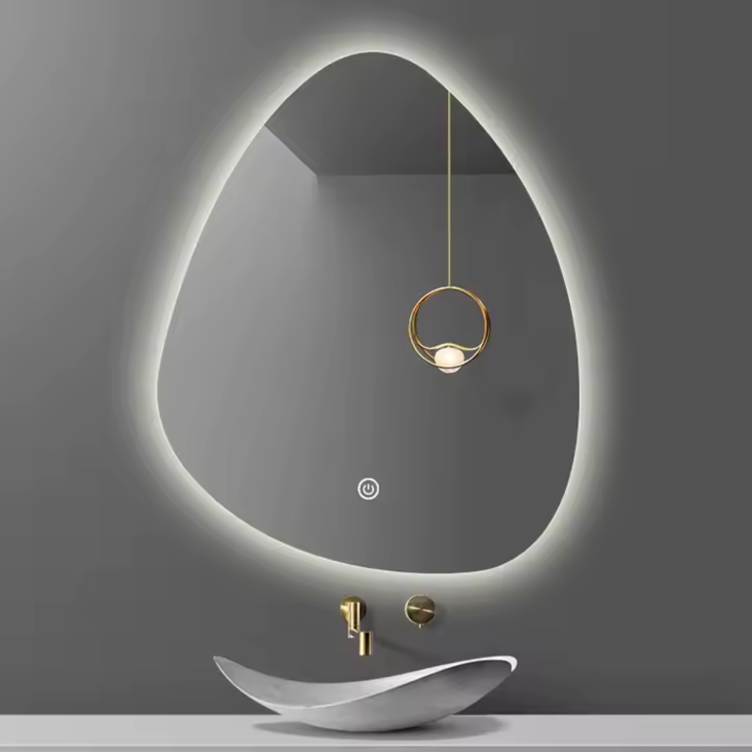 Espejo LED Asimétrica 3 Luces Antivaho 60x80cm 1001N Selecto
