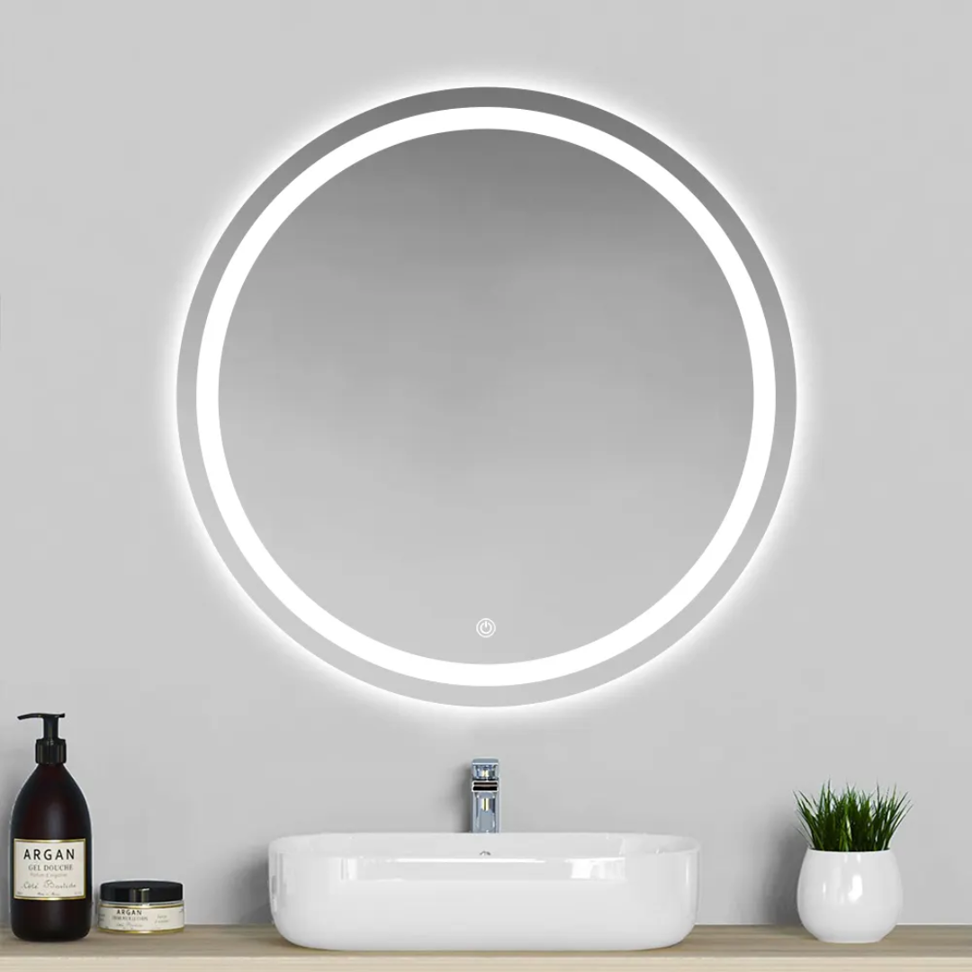 Espejo LED Circular 80x80cm 3 Luces Antivaho 1044N Selecto