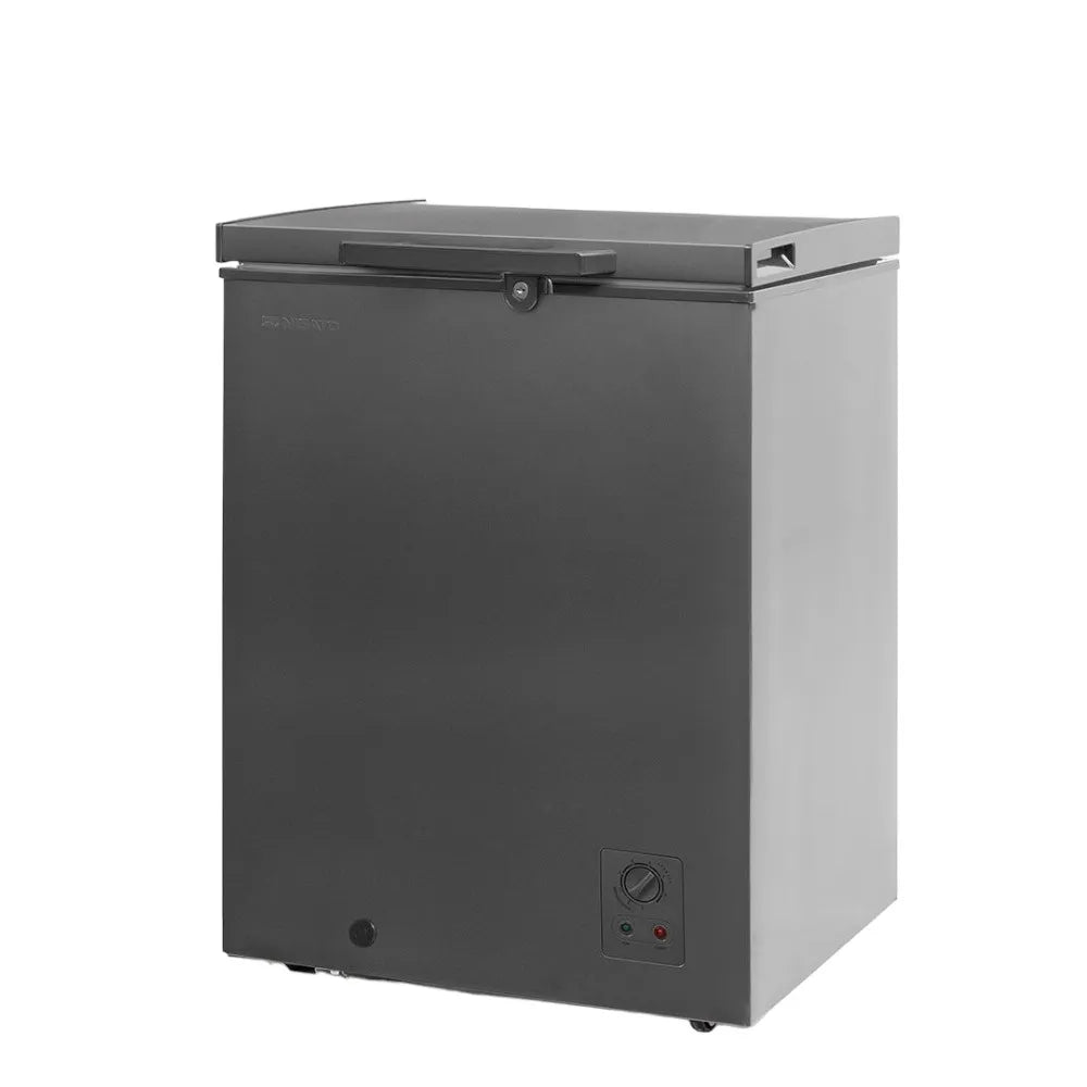 Congelador Eléctrico 3.5P3 Gris con Llave Nisato NCH-35DASBW Freezer. NISATO