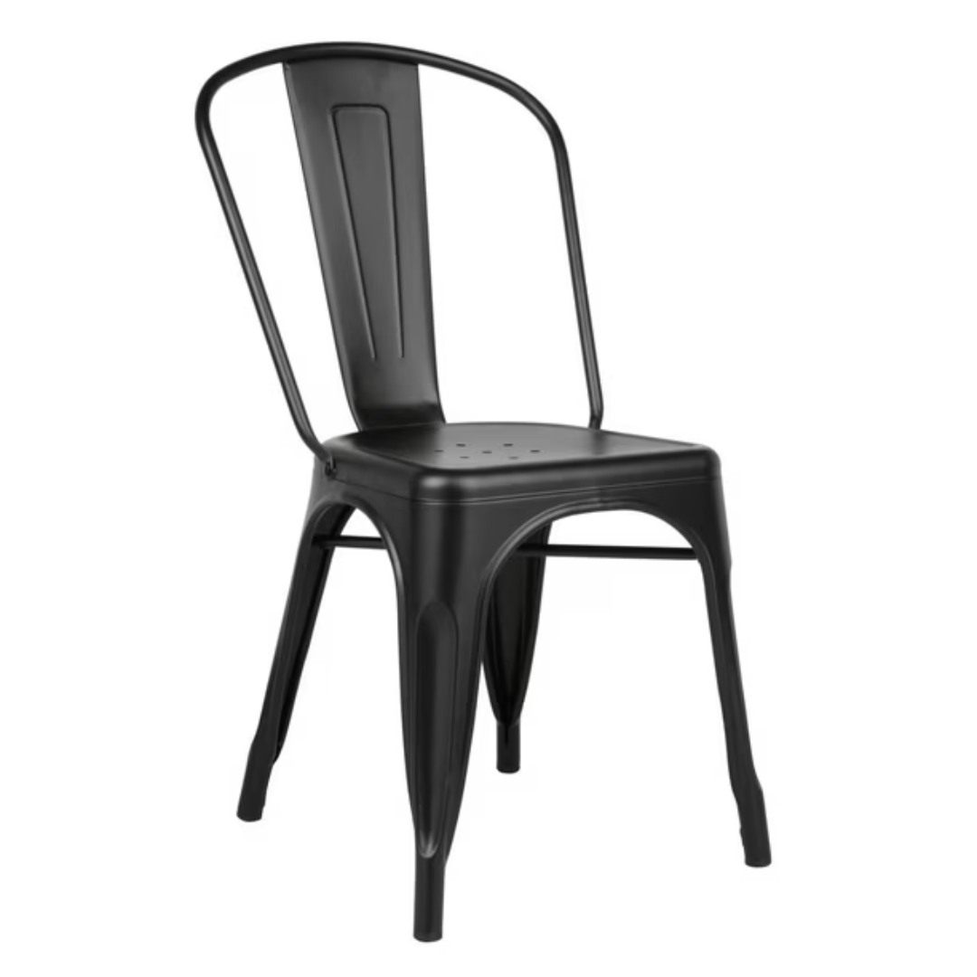 Silla de Metal Negro Tolix CH-233-BLK Selecto