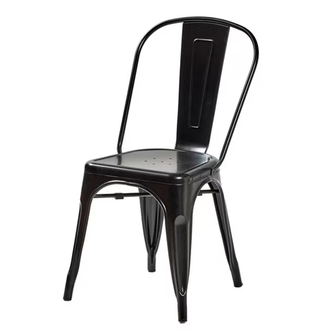 Silla de Metal Negro Tolix CH-233-BLK Selecto