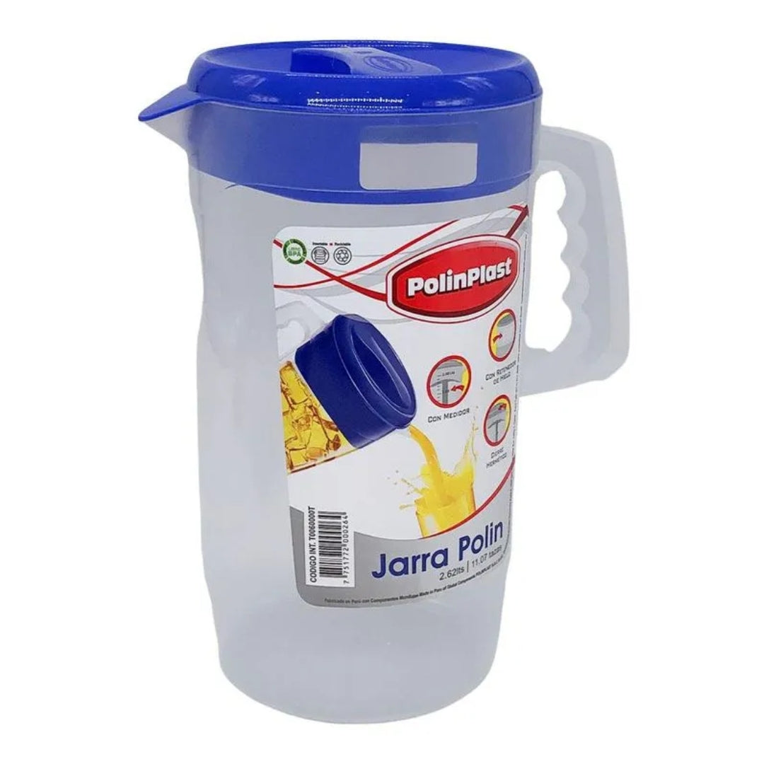 Jarra Plástica de 2.5 Litros PolinPlast 175-001 POLINPLAST