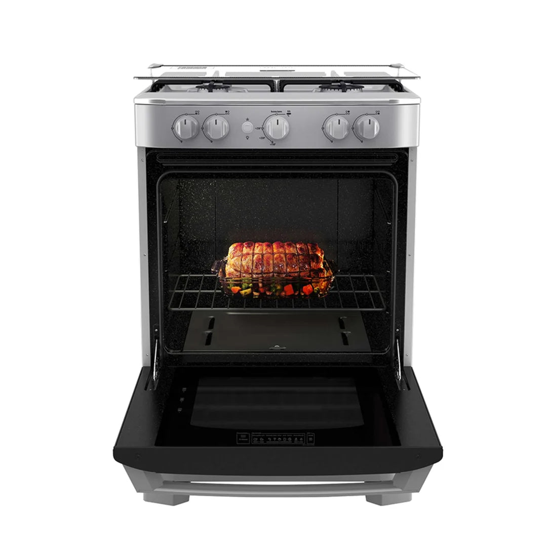 Estufa con Horno 24" 4 Quemadores a Gas Acero Inoxidable Mabe EMA6030SG1