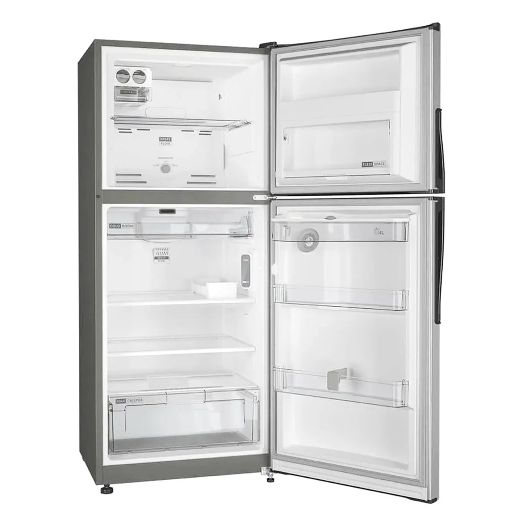 Refrigeradora Whirlpool WRJ43AKTWW 394 Litros 14p3 No Frost Top Mount con Dispensador de Agua y Acero Inoxidable Antifingerprint Nevera.