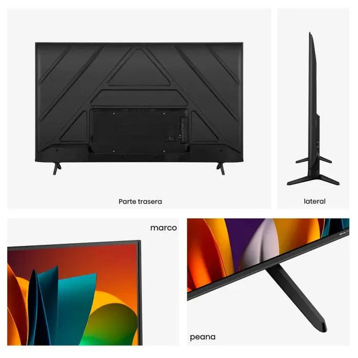 Televisor 55" LED Smart TV UHD 4K VIDAA Serie A6N Hisense 55A6NV Televisión. HISENSE