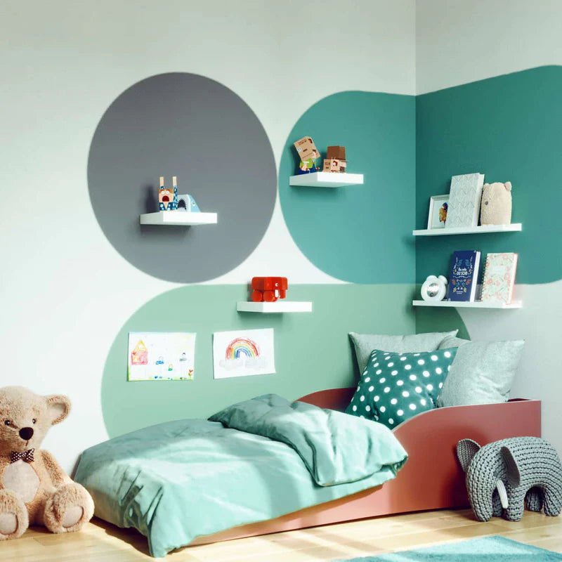 Repisas De Pared 23 Cm Largo X 23.5 Cm Ancho X 38 Mm Espesor (1 1/2") Color Blanco ADR-3276007203219