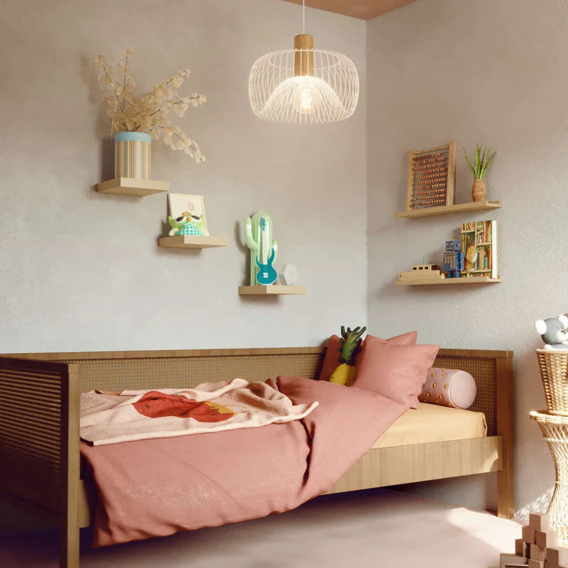 Repisas De Pared 23 Cm Largo X 23.5 Cm Ancho X 38 Mm Espesor (1 1/2") Color Madera ADR-3276007203233
