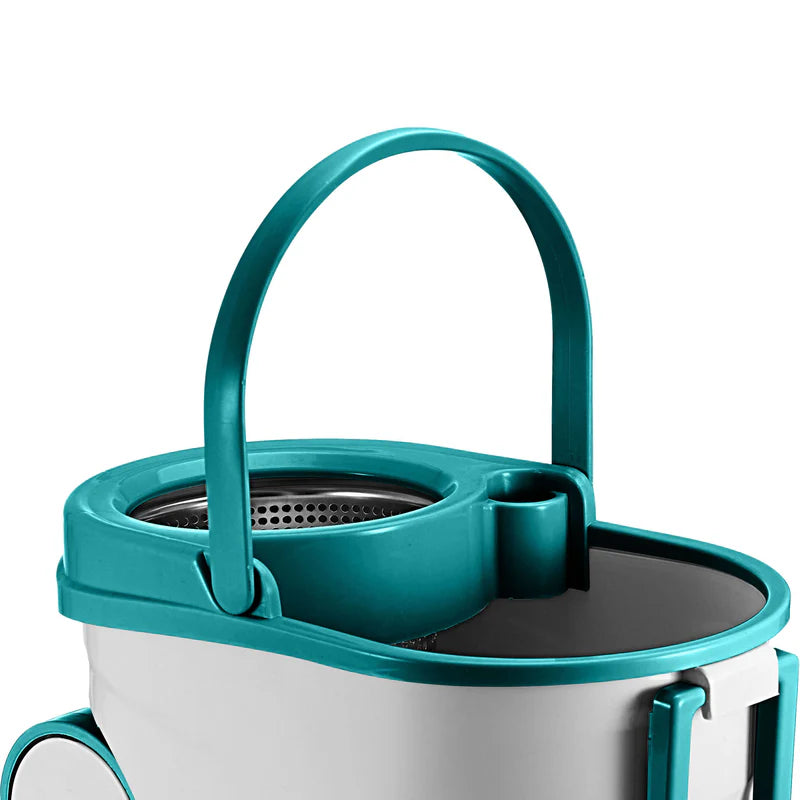 Trapeador Spin & Mop Max Con Tina Giratoria Inoxidable De 9 Litros AN36