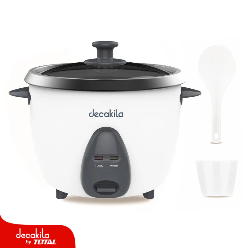 Olla Arrocera 700W 1.8L Rinde 10 Tazas. Incluye Accesorios. Decakila KUER034W