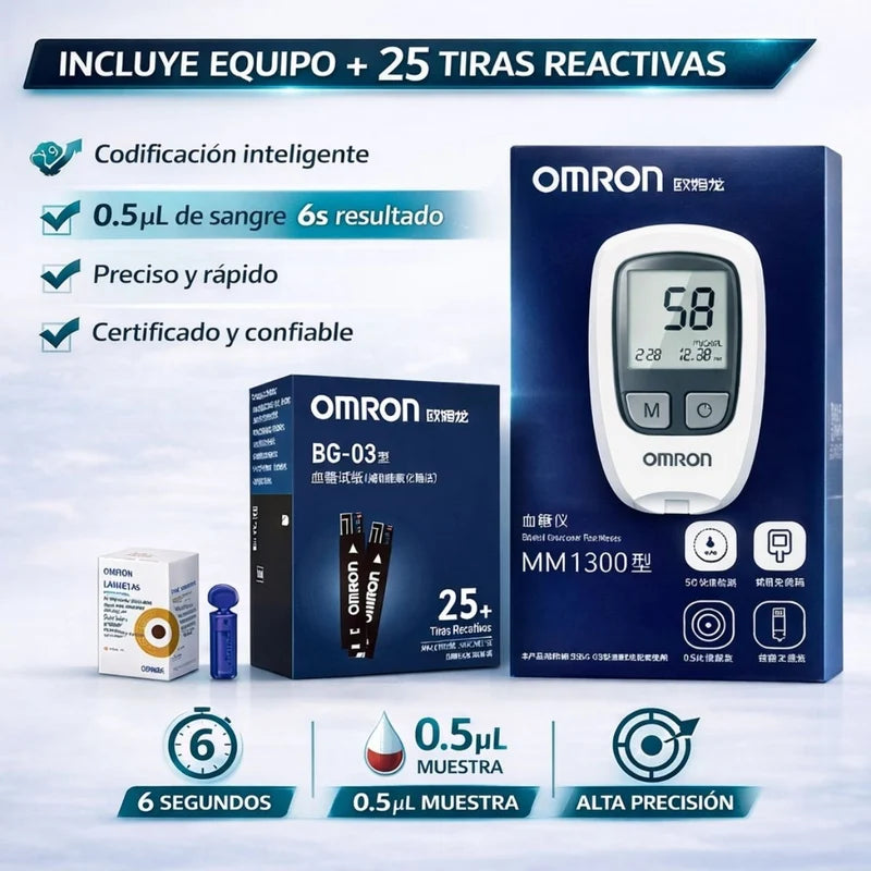 Glucómetro Digital Con 25 Tiras Reactivas, Lancetas Y Toallitas De Alcohol. Medidor De Glucosa Rápido Y Preciso En 6 Segundos LT334