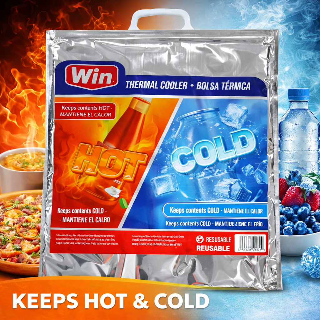 (LLEGANDO 27 DE MARZO) Bolsa Térmica Mantiene Calor y Frío 49x41cm Win WIN-604649