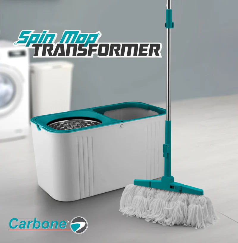Trapeador Spin and Mop Transformer 360 Giratorio Tina de 9L AN33 Carbone CARBONE