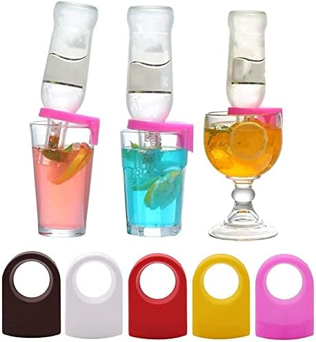 (LLEGANDO 6 DE ABRIL) Clip para Cocktail Soporte para Botellas de Cerveza Plástico 5 Colores Disponibles 4.3 Diámetro