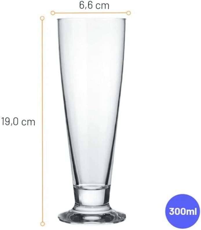 Copa de Cerveza de Vidrio Tulipa 300ml Nadir 107715023 Vaso. Nadir