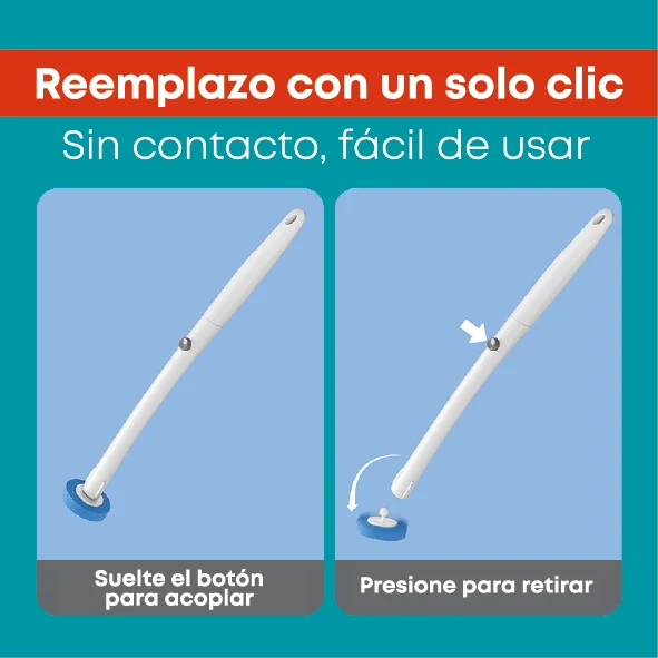 Cepillo Inodoro Desechable Con 16 Repuestos Y Detergente Integrado. Escobilla Para Inodoro Con Base Adhesiva De Pared (9.3X14.5X41.5Cm). Limpieza De Servicio Retrete. AN74