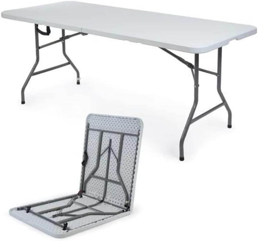 Mesa Plegable Plástica 74x180x75cm 6 Pies Homestar JH-ZA180