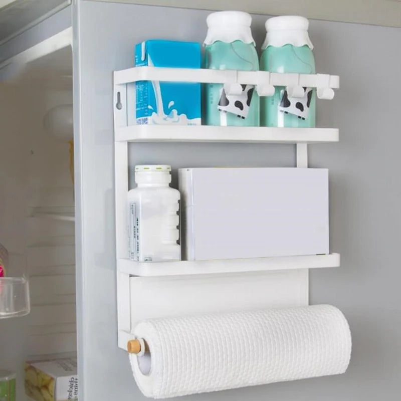 Repisa Organizadora Desmontable Magnética Del Hogar. Color Blanco. DH04