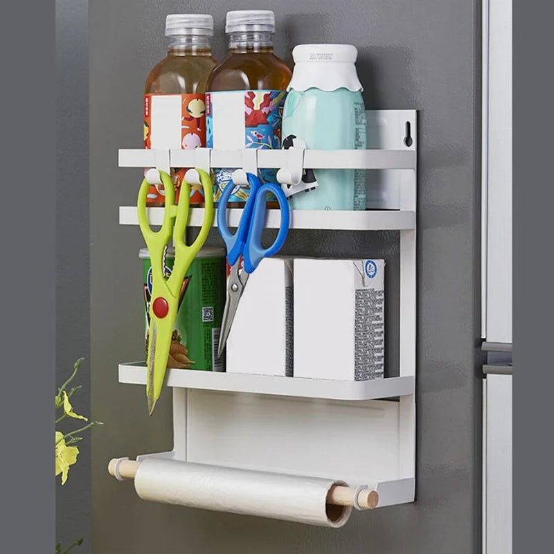 Repisa Organizadora Desmontable Magnética Del Hogar. Color Blanco. DH04 Selecto