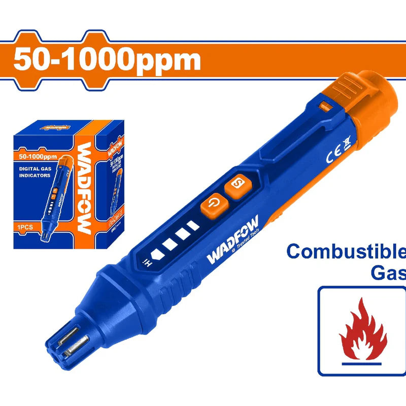 Detector Digital De Gases. Pantalla LCD. Detecta Gas Combustible. 50-1000Ppm. Wadfow WGH1503 WADFOW