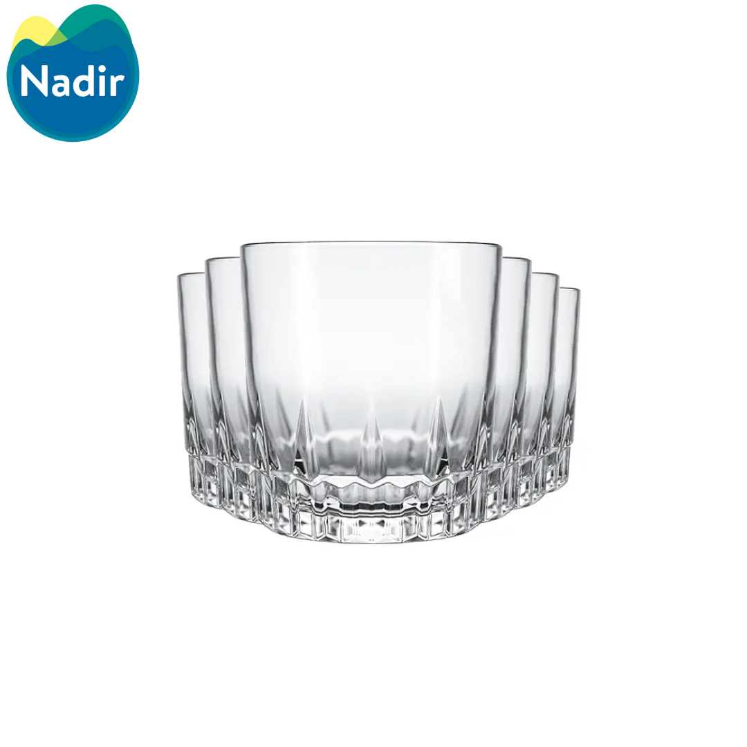 Set 6 Vasos de Vidrio para Whisky 9oz/290ml Nadir 25520200811807