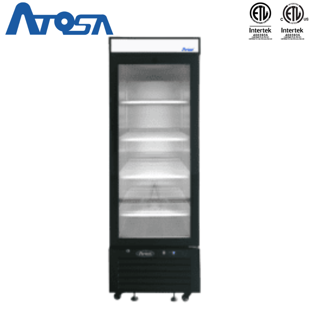 (PP) Vitrina Refrigerador Exhibidor 1 Puerta de Vidrio 8.3p3 Atosa MCF8718GR